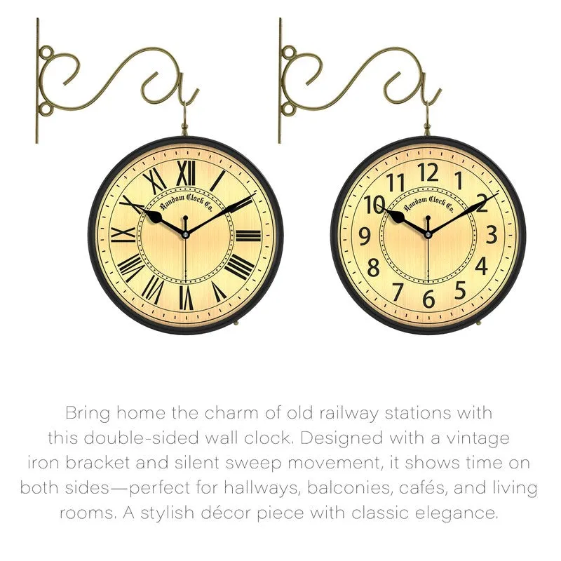 Carroway Double Sided Wall Clock media 5