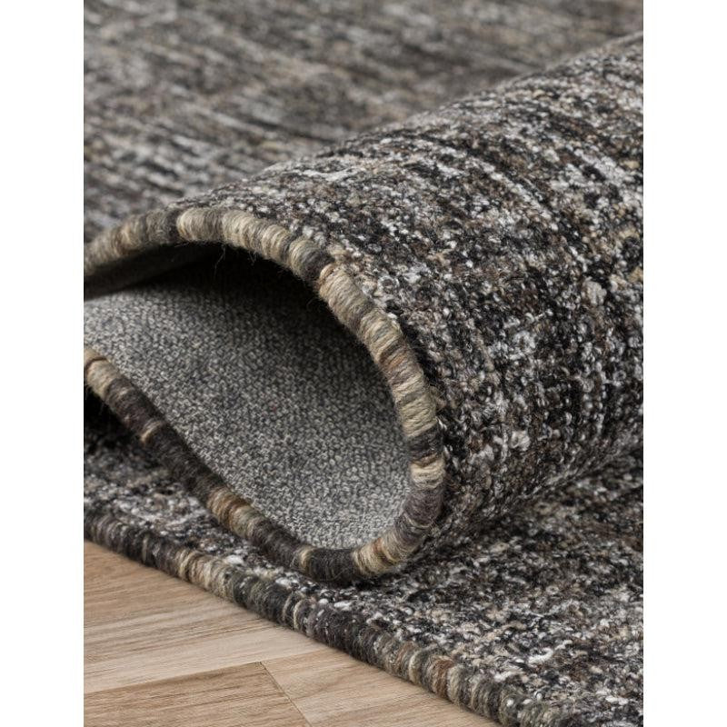 Osman Hand Tufted Wool Rug - Black & Brown media 5