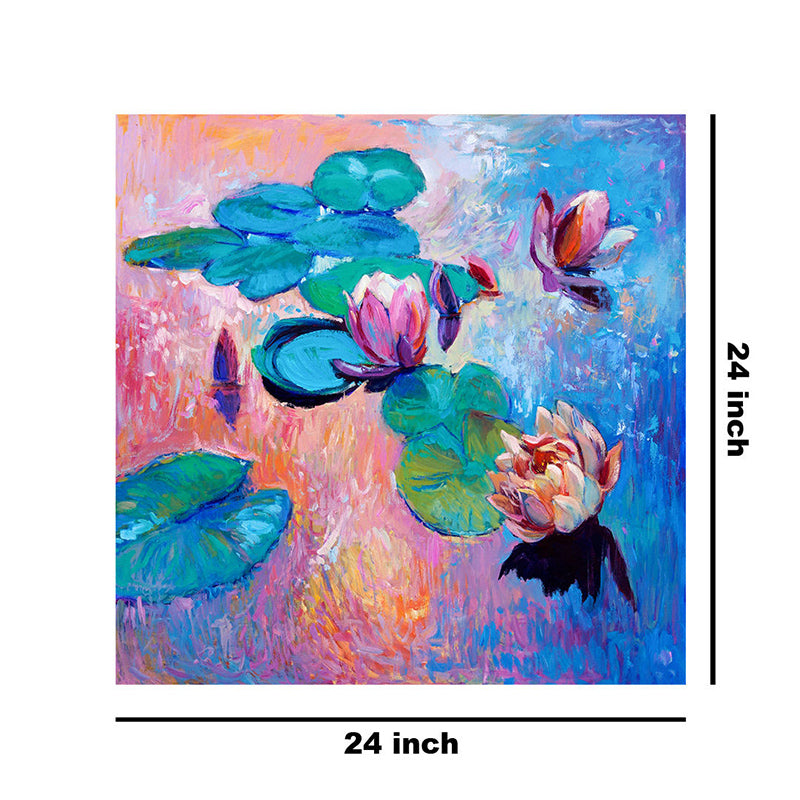 Lily Pond Wall Painting media 8