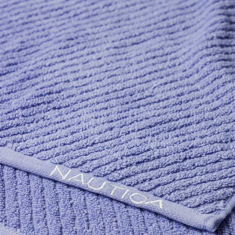 Nautica Riviera Soft Cotton Hand & Face Towel (Light Tan & Light Blue) - Set Of Four media 7