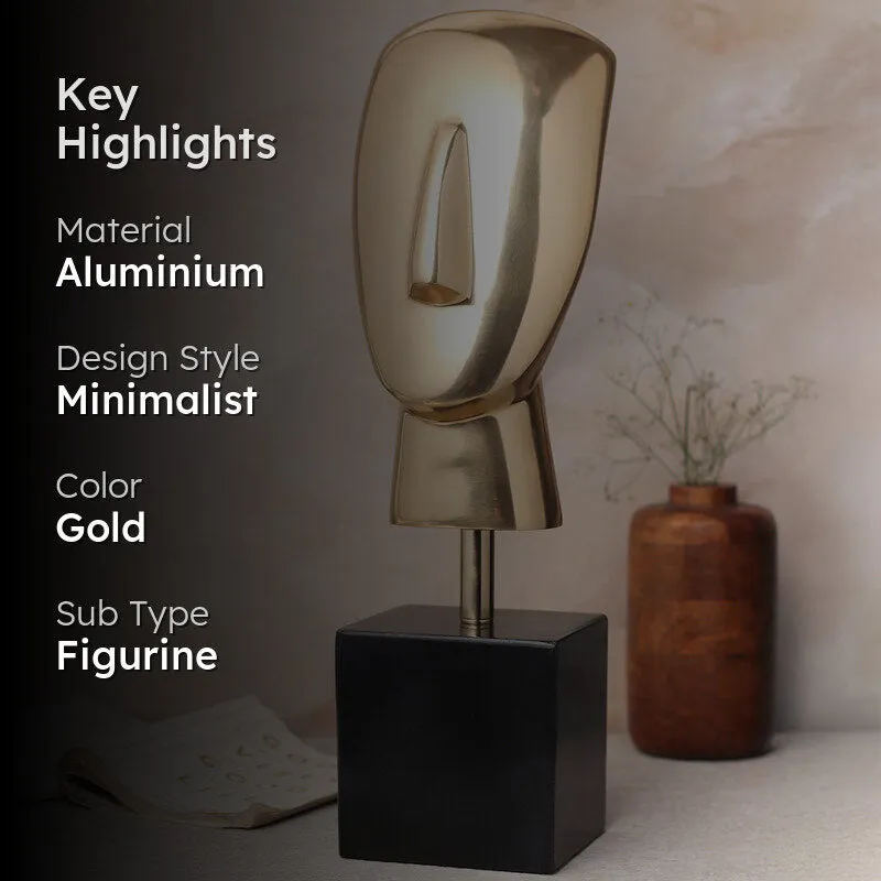 Muse Mundane Head Showpiece - Gold media 2