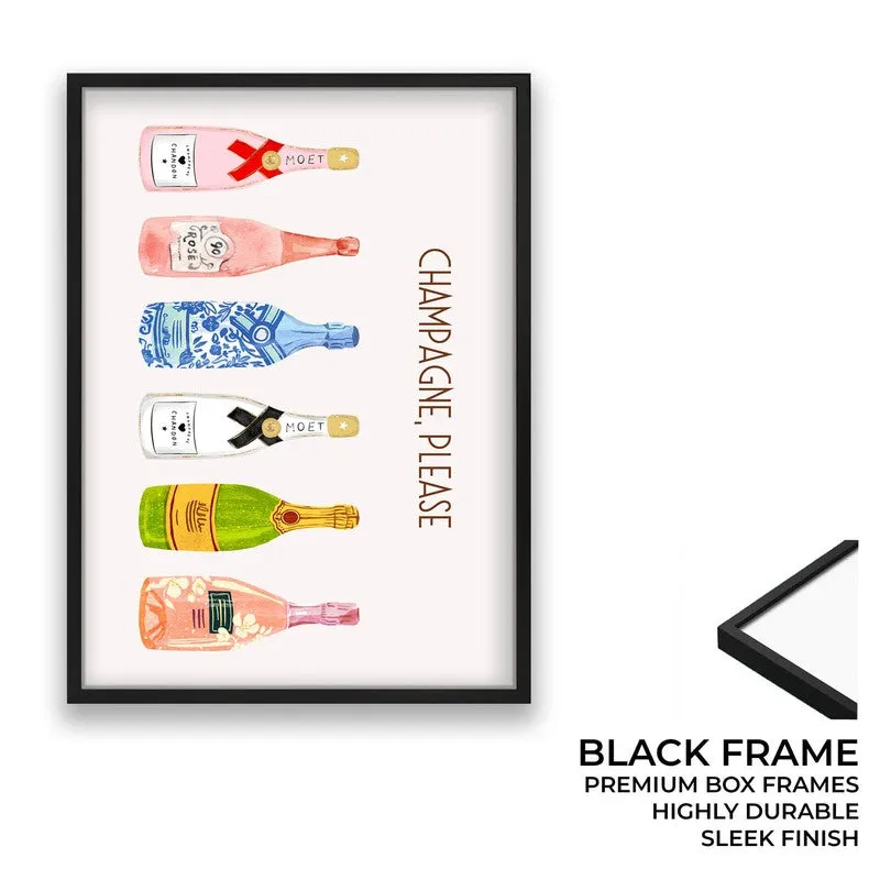ChampagneBar Archival Canvas Wall Art - Black media 8