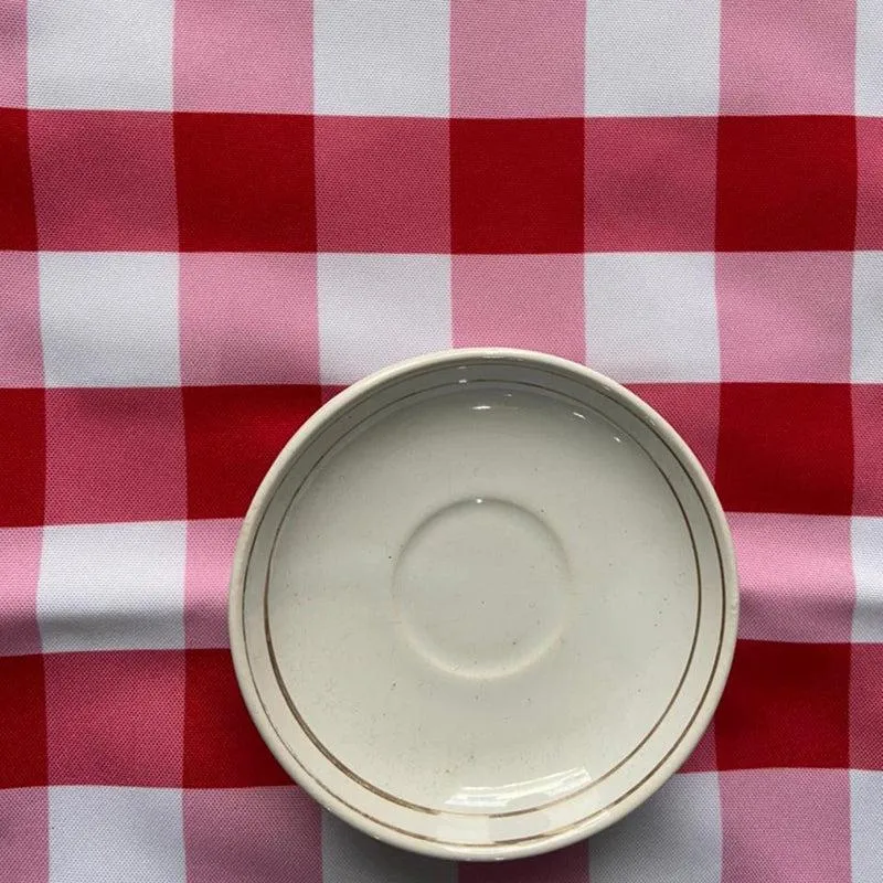 Mabel Checkered Poly Canvas Table Runner - Red media 3