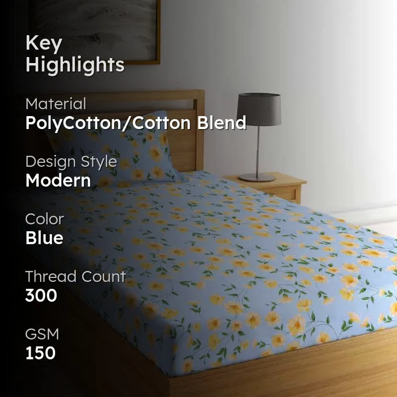 Allamanda Printed Bedsheet - 150 GSM media 2