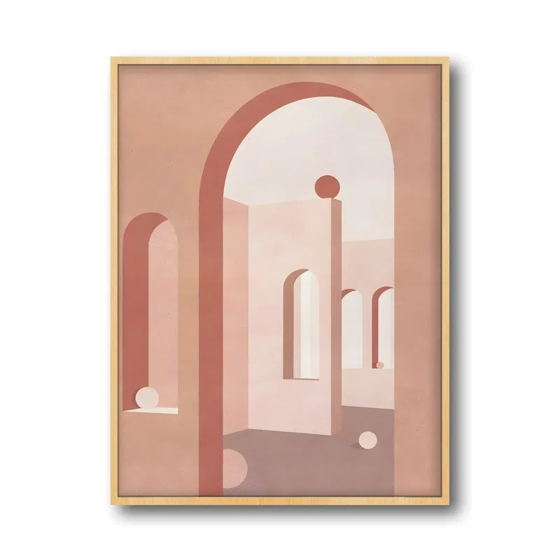 Arcadia Archival Canvas Wall Art - Natural Brown Frame media 5
