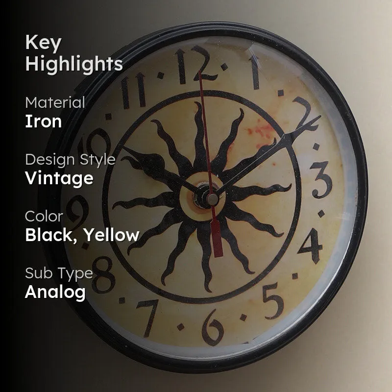 Temporal Temple Iron Wall Clock media 2