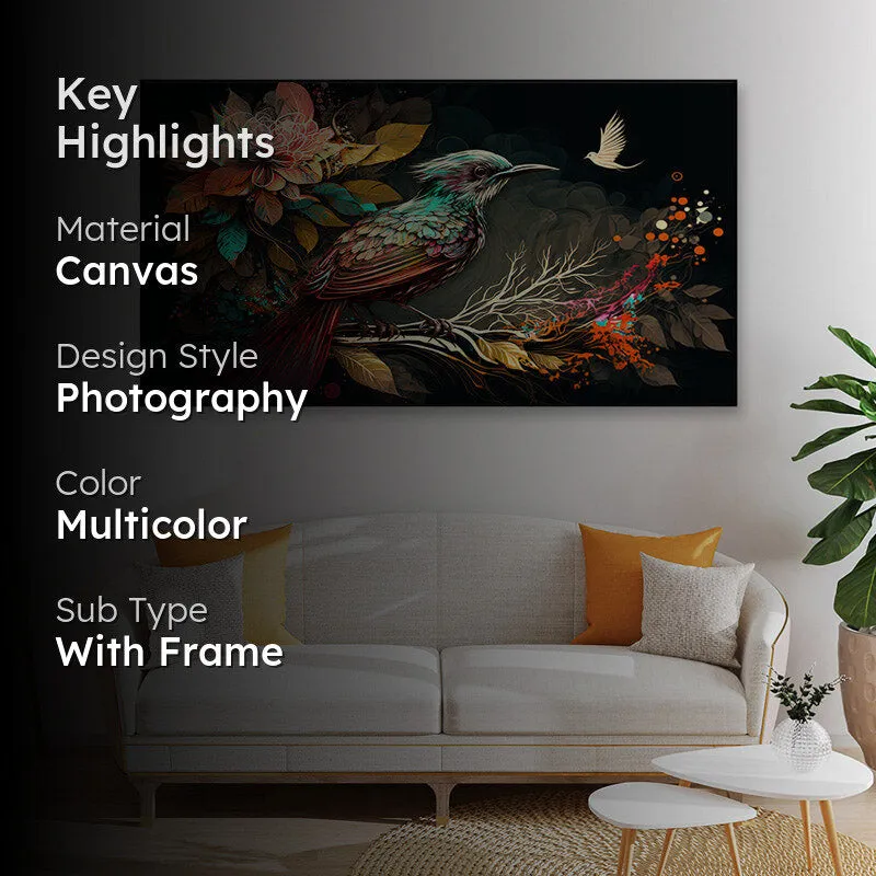 Humming Bird Kaleido Canvas Wall Painting media 2