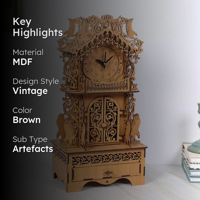 Vintage Ventora Clock - Brown media 2