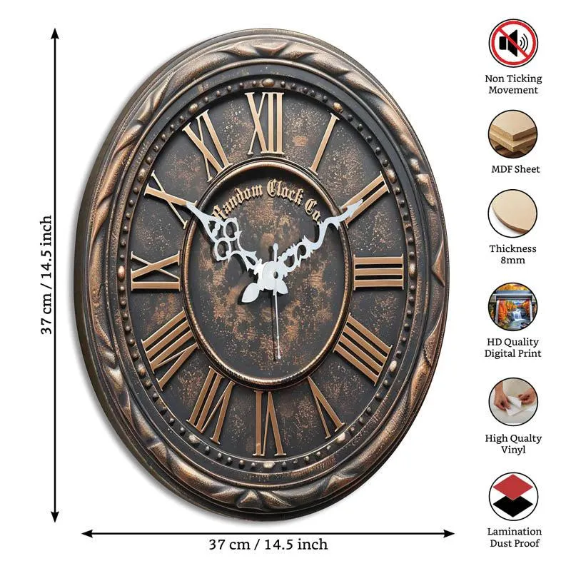 Winona Retro 3D Printed MDF Wall Clock media 5