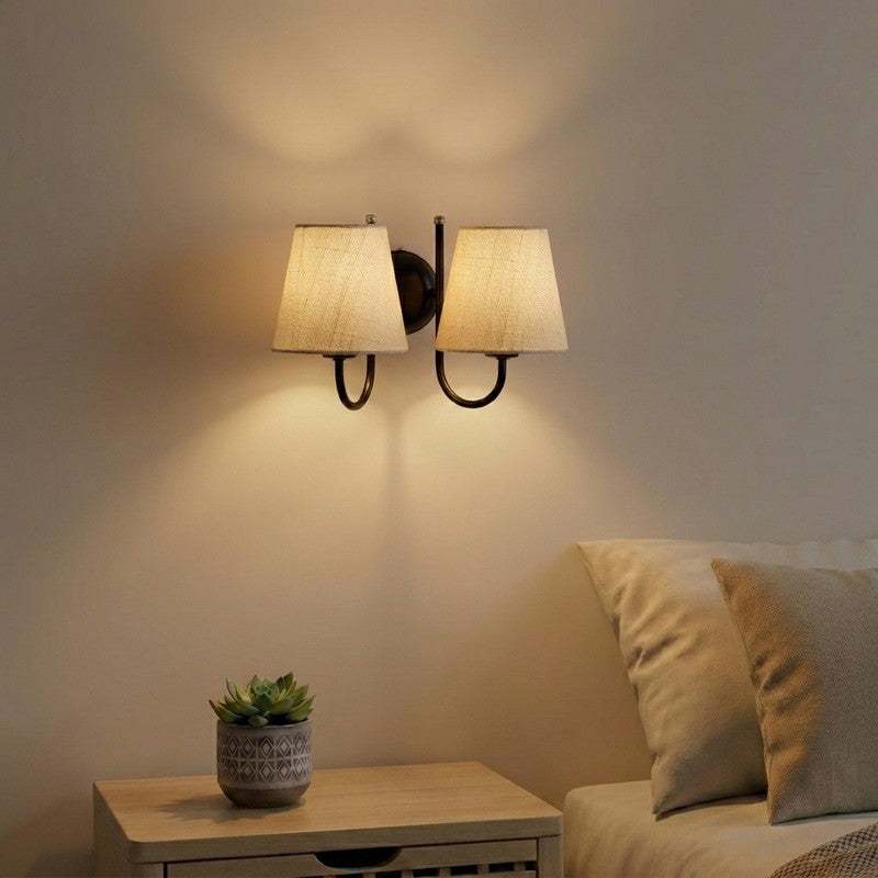 OrbitShade Soft Loom Wall Lamp - Ivory