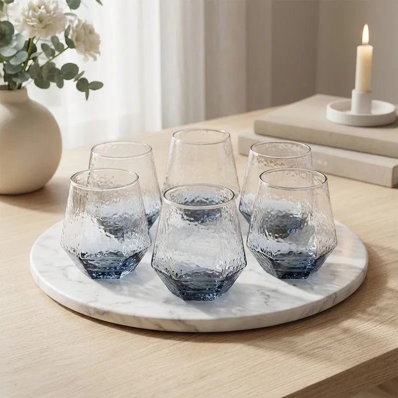 Linea Glass Round Scotch Glasses (300 mL Each) - Set Of Six media 1