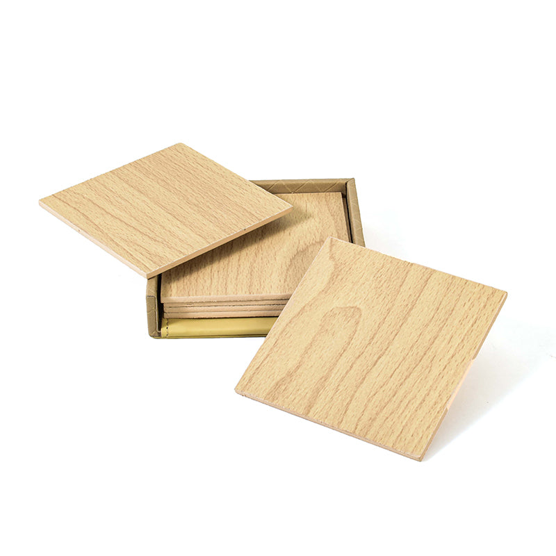 Trivox Faux Leather Coaster (Ivory) - Seven Piece Set image 7