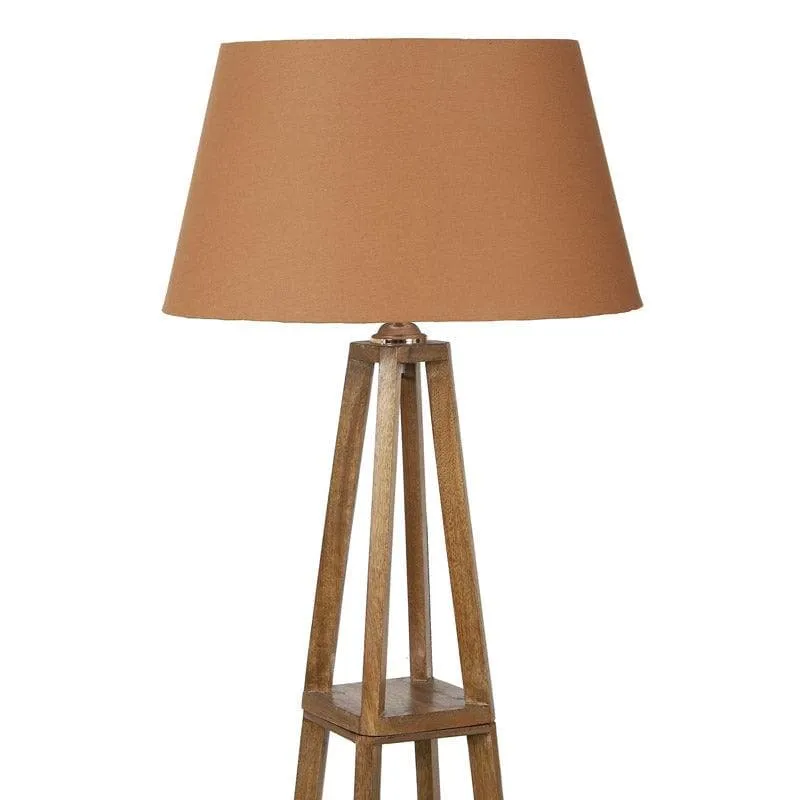 Blace Netima Wooden Floor Lamp With Shelf media 5