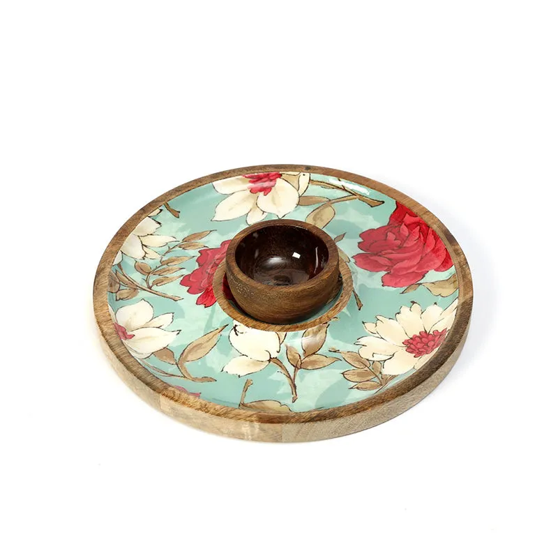 Florentina Chip & Dip Mango Wood Platter - Set of Two media 4
