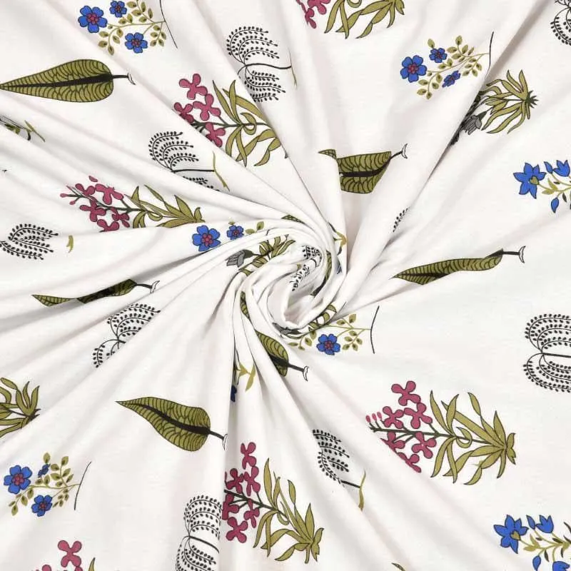 Devyanshi Floral Printed Green Cotton Dohar media 5