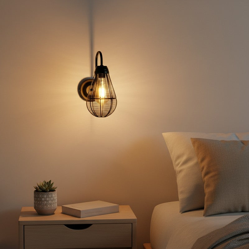 Midnight Arc Iron Wall Lamp