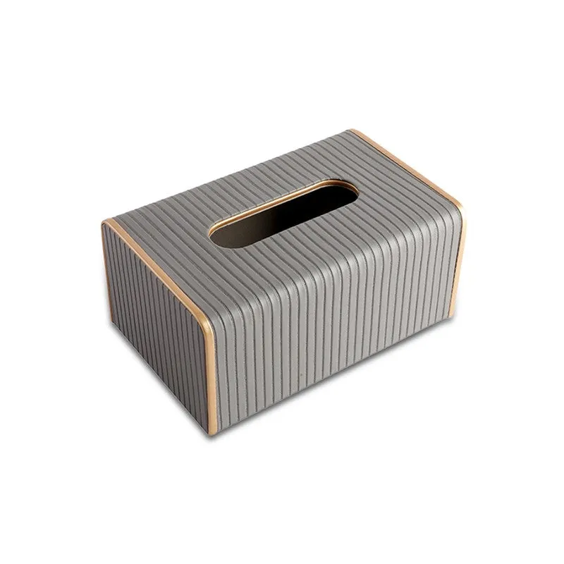 AarviDecor RidgeForm Faux Leather Tissue Holder media 5