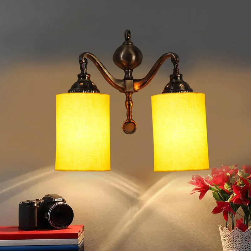 Lumino Cylindrical Metal Wall Lamp media 1