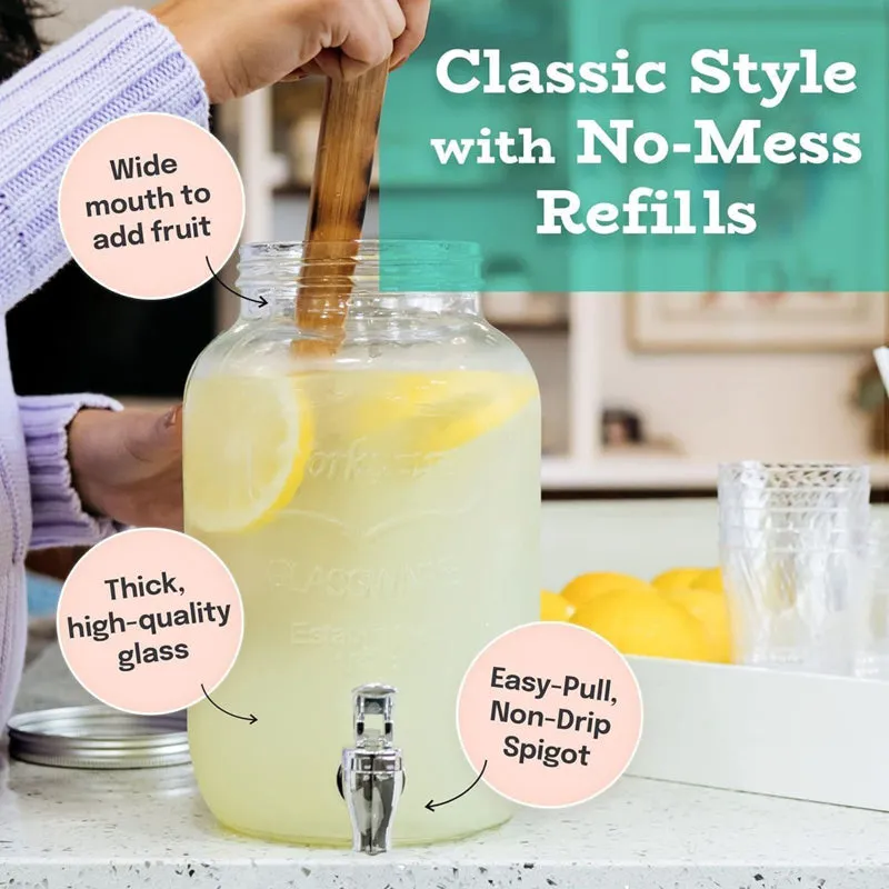 Quencher Glass Drink Dispenser - 4 L media 7
