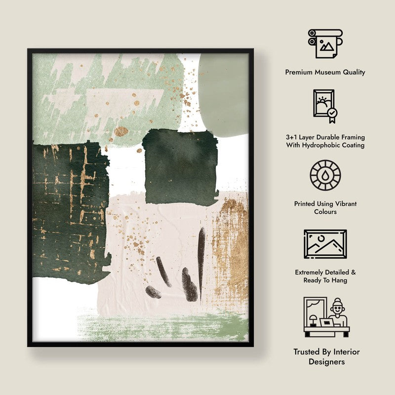 Earth & Sage Framed Canvas Wall Painting media 7