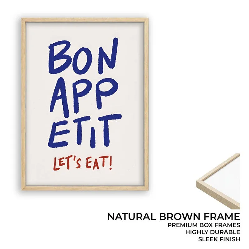 Bonappetit Archival Canvas Wall Art - Brown media 9
