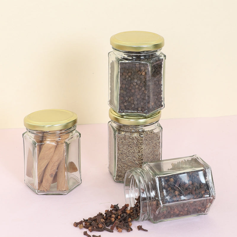 Fini Airtight Storage Jar (200 mL Each) - Set Of Four