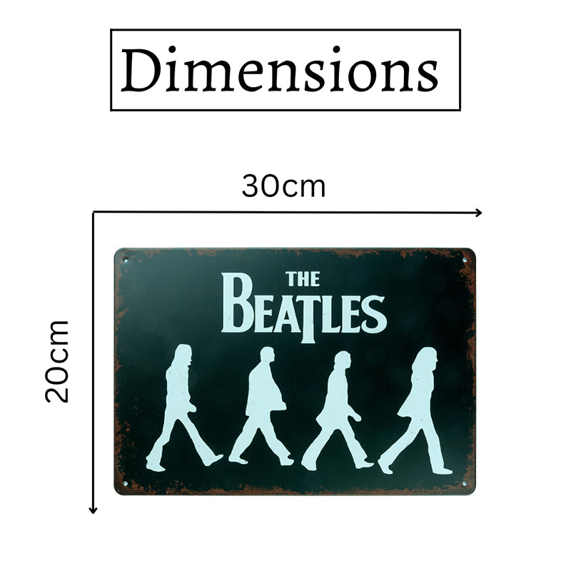 The Beatles Silhouette Retro Metal Wall Accent media 7
