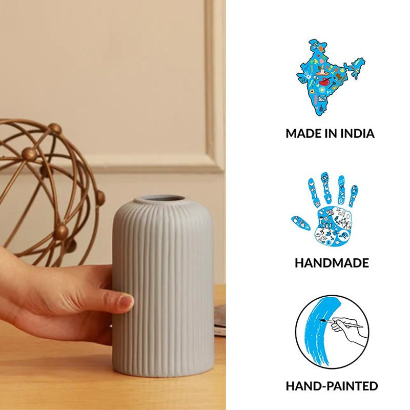 Ceramiq Luxe Ceramic Vase - Beige media 4