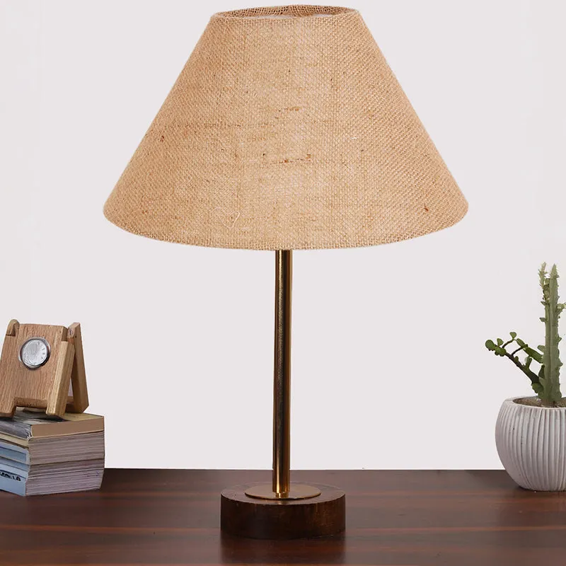 Sienna II Rodin Wooden Table Lamp - Beige,Gold,Brown media 3