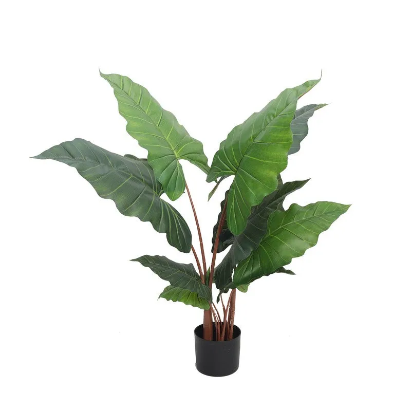 NatureGlow Artificial Plant With Black Plastic Pot - 3.9 ft media 4