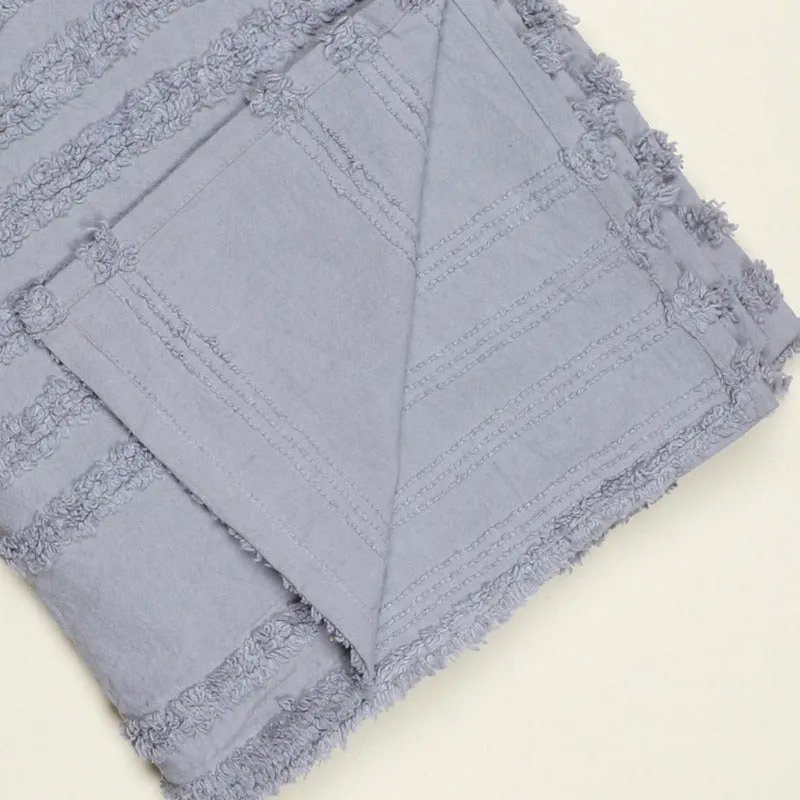 Nishtha Cotton Throw - Light Grey media 4