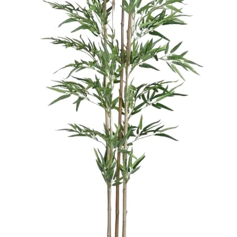 Botanith Artificial Bamboo Plant With Black Fiber Pot - 5.9 Feet media 6