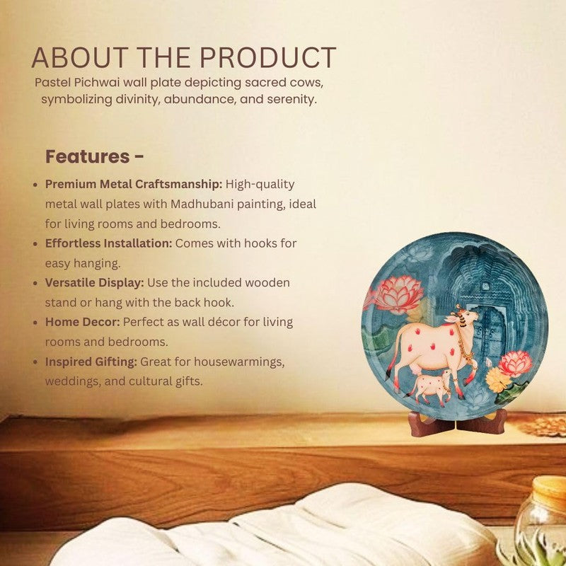 Kamadhenu Calm Metal Wall Plate media 4