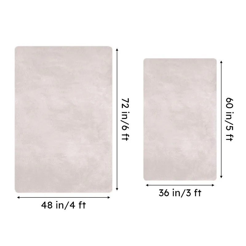 Ruffle Luxe Area Rug - White media 8