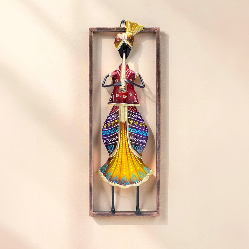 Folk Beats Handcrafted Metal Wall Accent