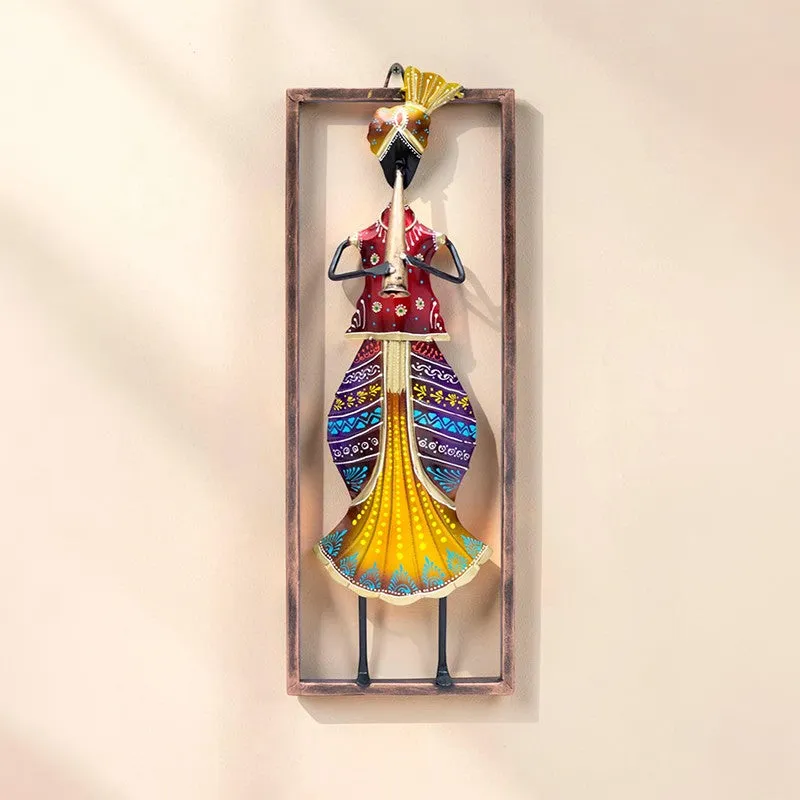 Folk Beats Handcrafted Metal Wall Accent media 1