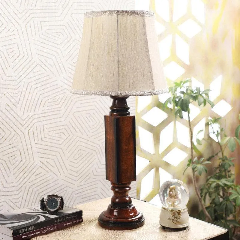 Roda Raul Fabric Table Lamp - Beige,Brown media 3