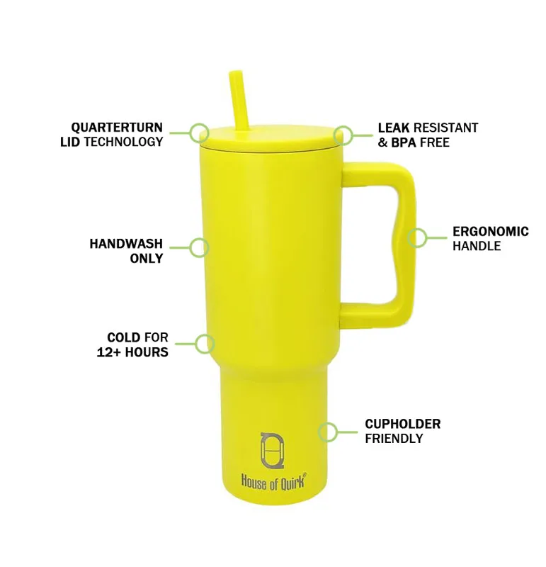 Hydra Boost Stainless Steel Tumbler (1200 ML) - Yellow media 3