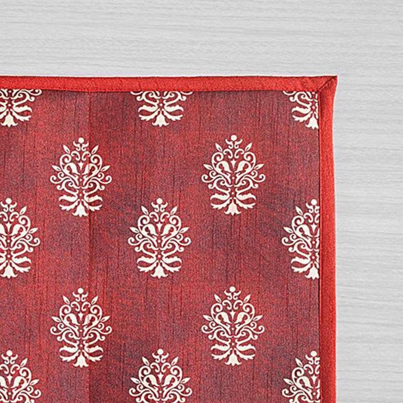Swayam Ethnic Maroon Printed Placemats - Set Of Two media 3