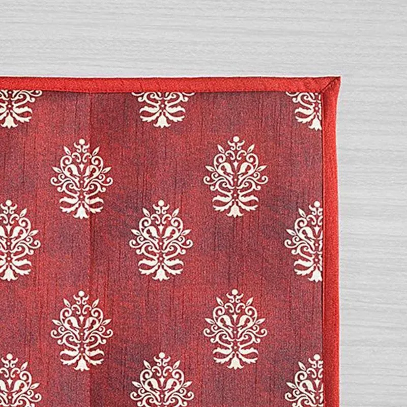 Swayam Ethnic Maroon Printed Placemats - Set Of Two media 3