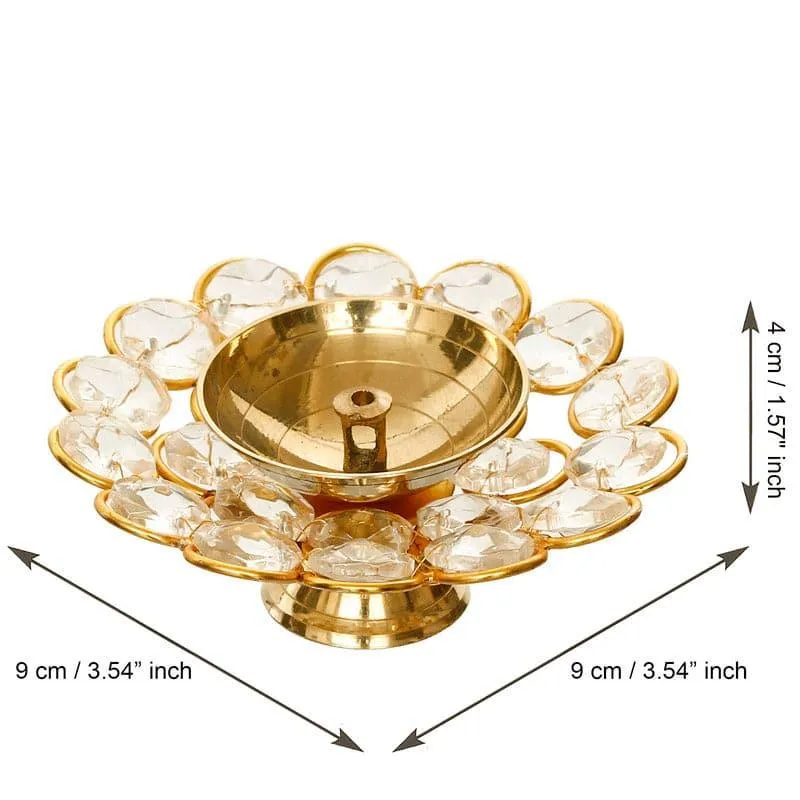 Shanta Crystal Tealight Holder - Small media 4