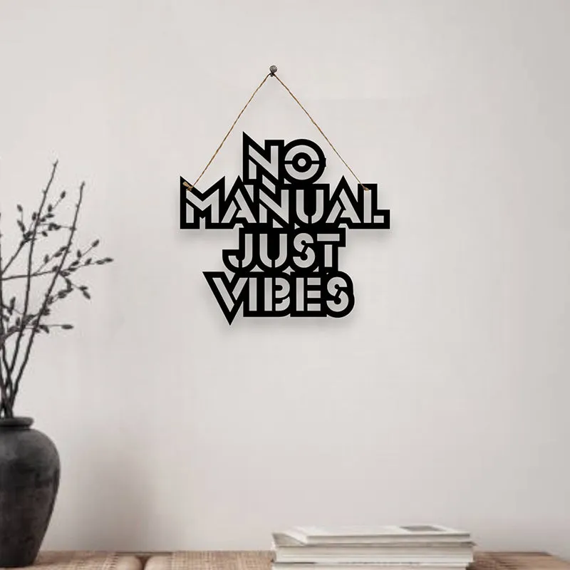 No Manual Mild Steel Wall Accent media 1