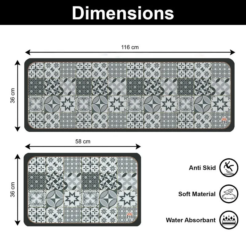 GeoWeave Rubber Kitchen Floor Mats - Set of Two media 8