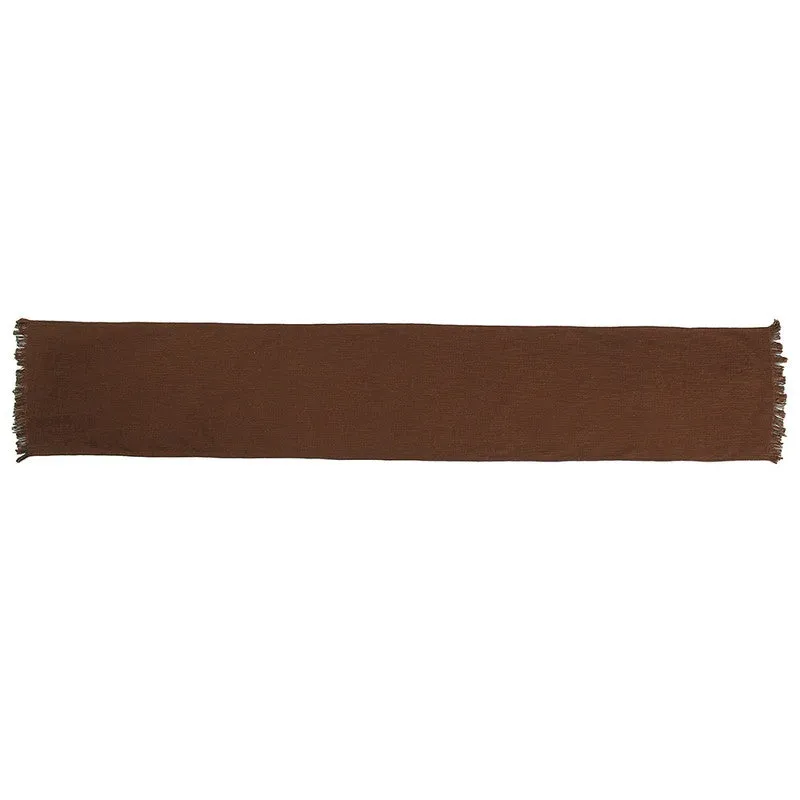 Premium Cotton Table Runner - Brown media 4
