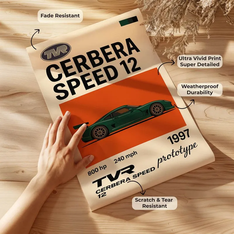 Cerbera Speed Legend Wall Poster media 7