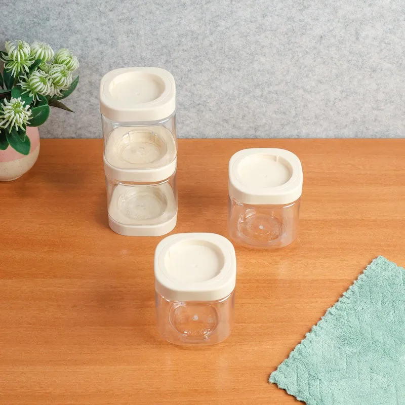 ClearStack White Clear PET Container (600 mL Each) - Set Of Four media 3
