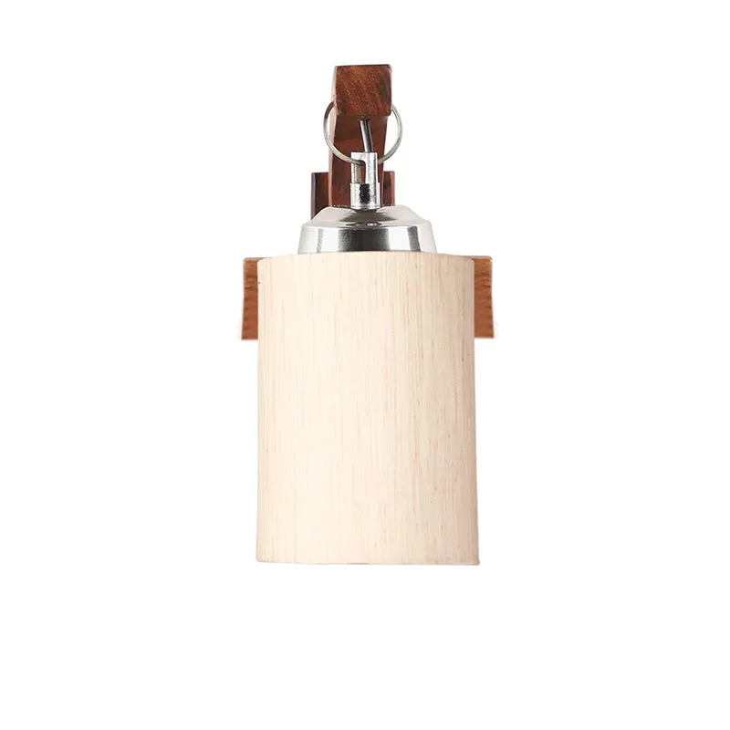 Forma Cylindrical Wooden Wall Lamp - Beige media 3