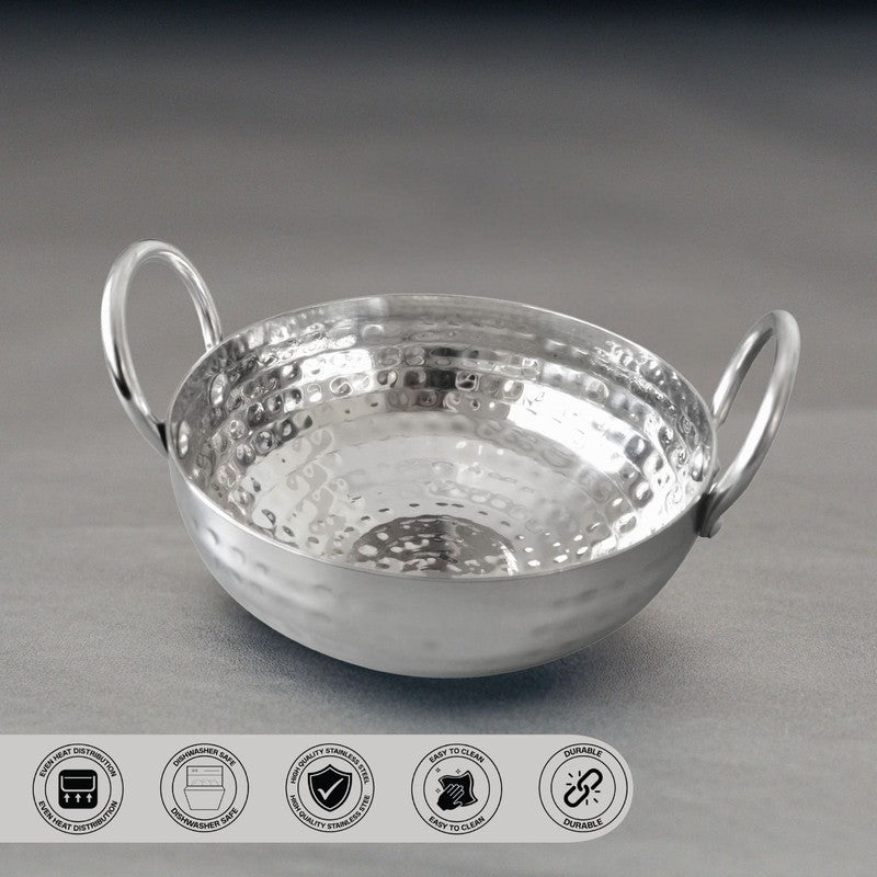 Vintage Hammered Kadhai - 500 mL / 6 Inches image 3