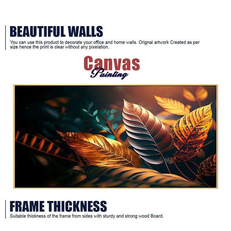Aura Of Leaves Canvas Wall Painting media 8