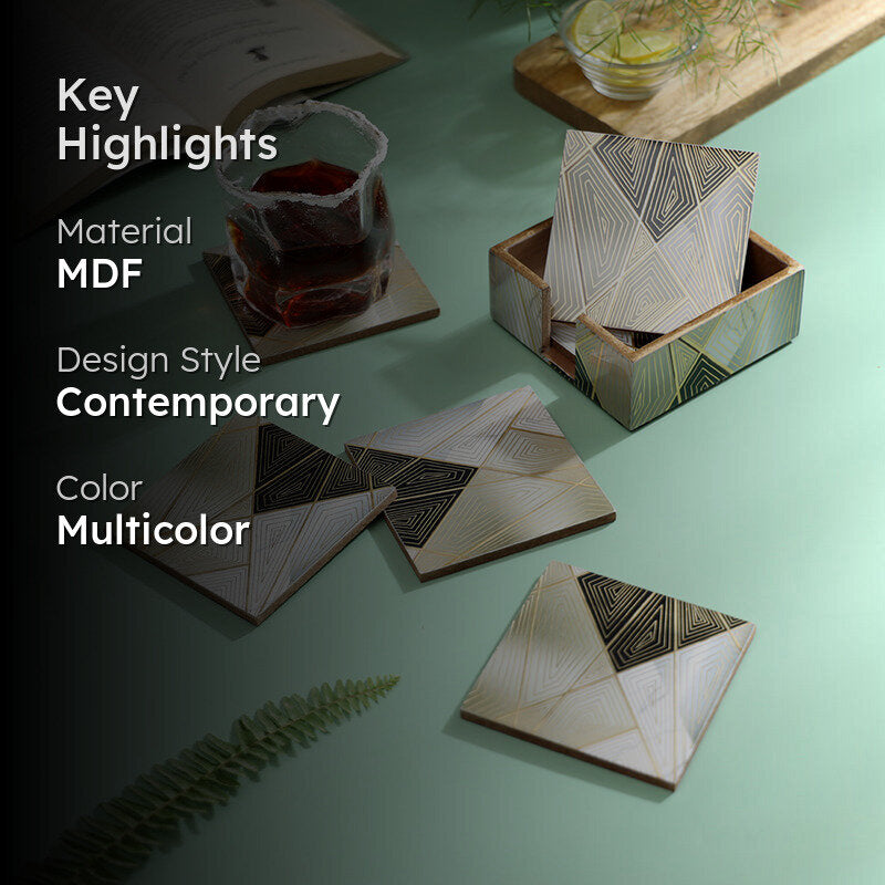 Geo Muse Coaster - Seven Piece Set media 2